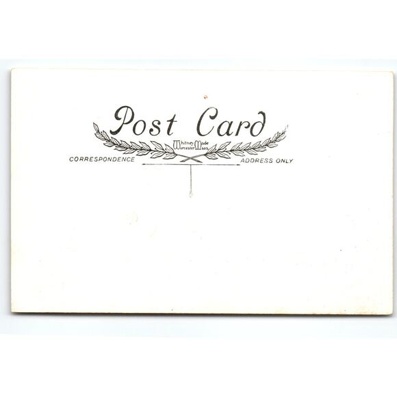 Vintage Whitney 1907 Halloween Lithograph Postcard Ghost, Cats & Crows - Picture 2 of 2